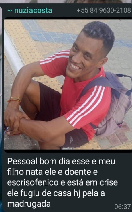 Urgente procura se rapaz que fugiu de casa em Guamaré