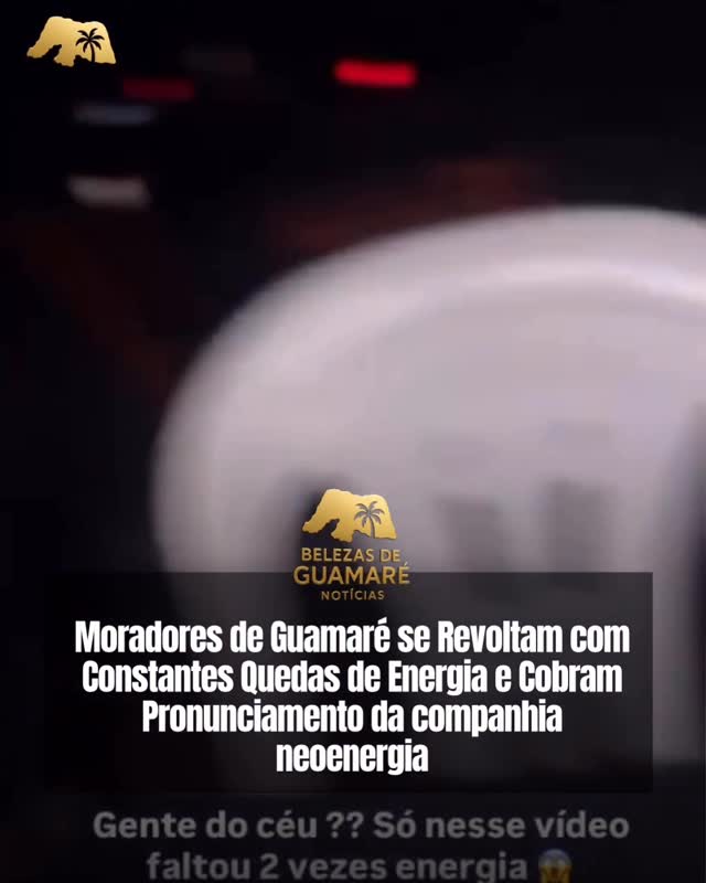 Morando de Guamaré Reclama Da Queda De Energia !