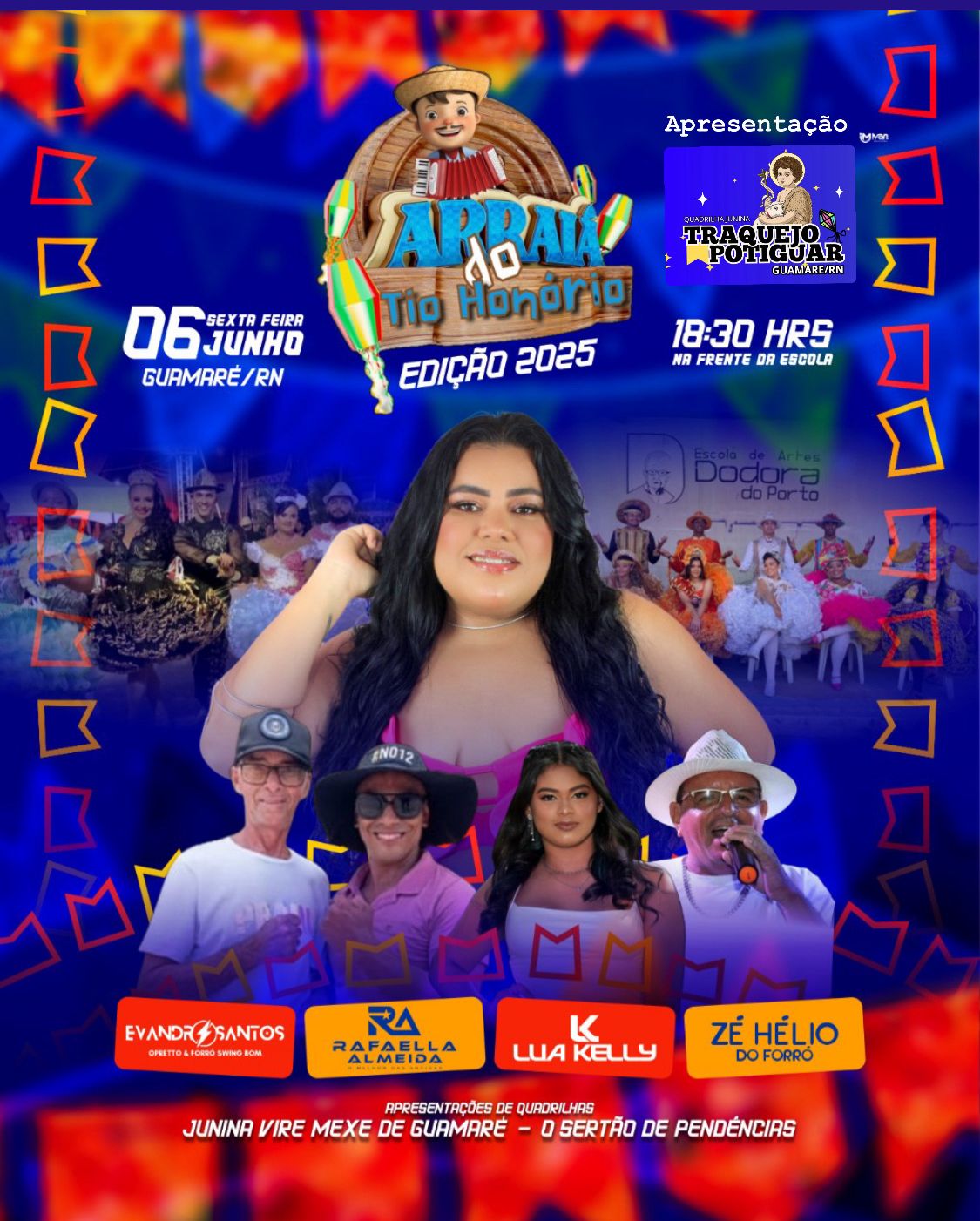 Apresentação *Arraia* do tio Honório edição 2025 - Guamare/RN