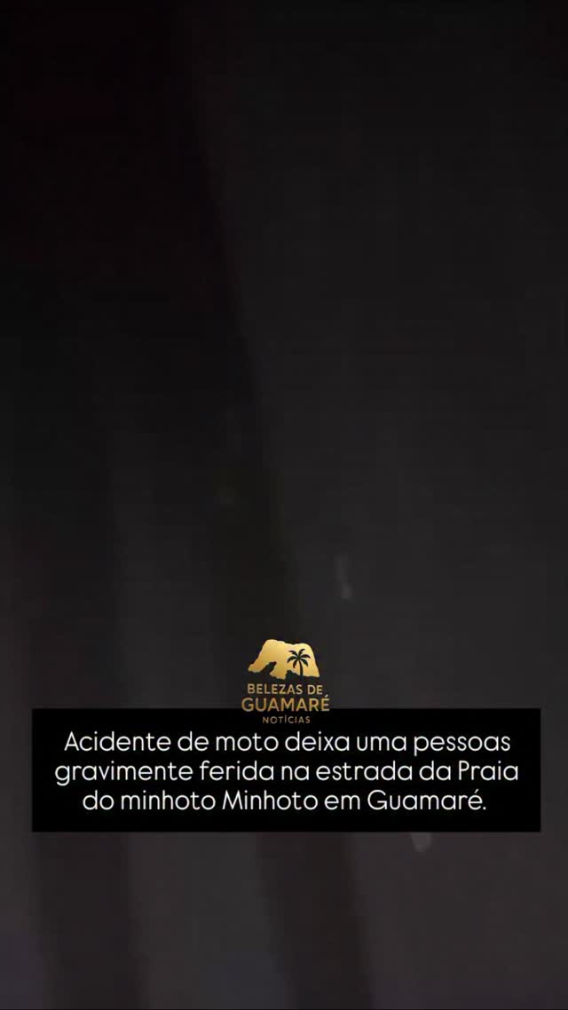 Acidente de moto no caminho da praia do mioto em Guamaré RN