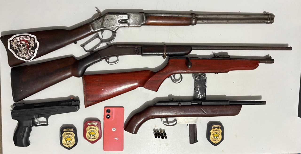 Operação Terra Alheia”: Polícia Civil prende suspeito por extorsão e posse ilegal de arma de fogo em Macau*