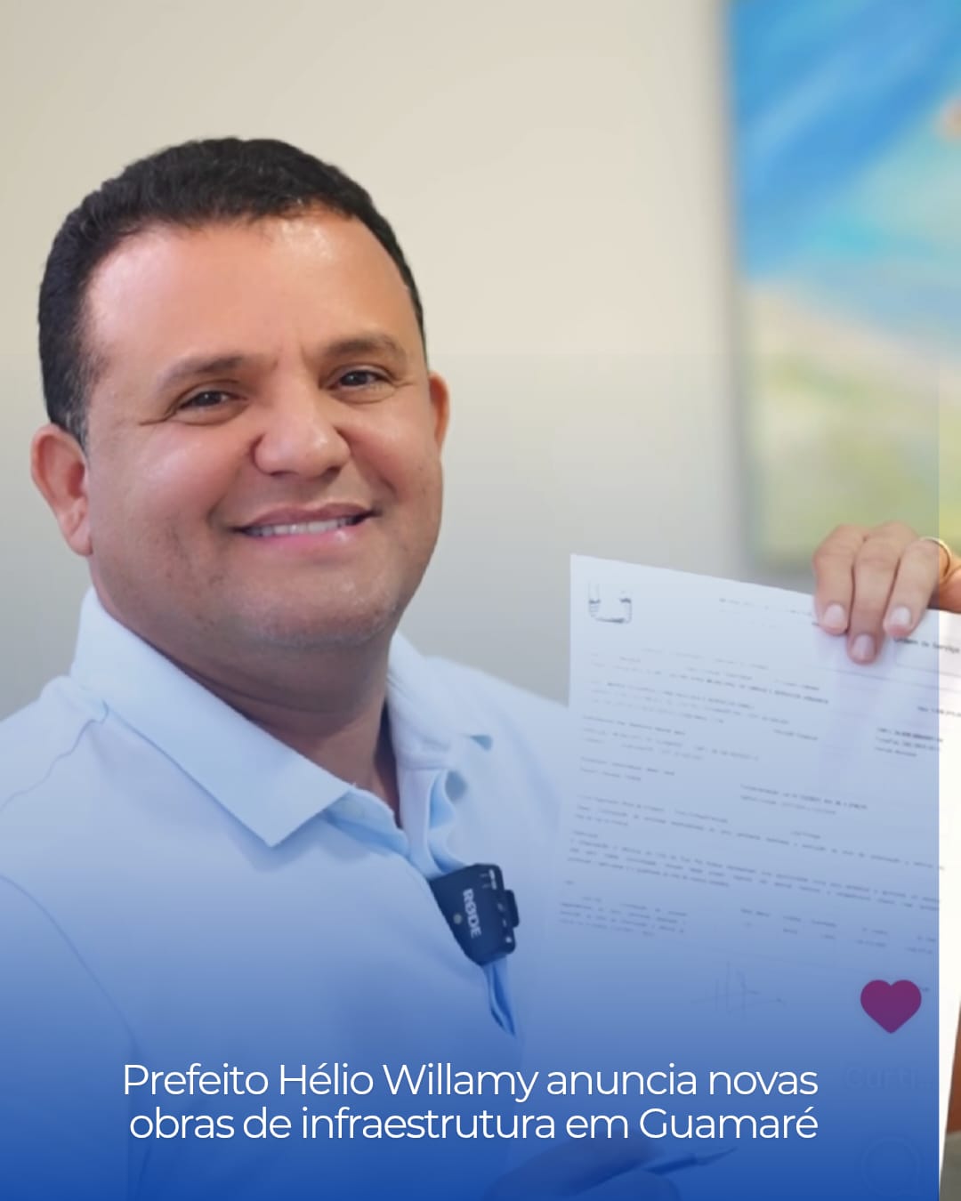 Prefeito Hélio Willamy anuncia novas obras de infraestrutura em Guamaré*